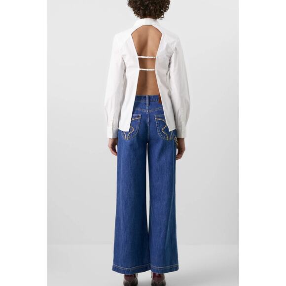 GAP X CULT GAIA BCKLS PERF SHIRT / XS / NWT - Picture 2 of 8